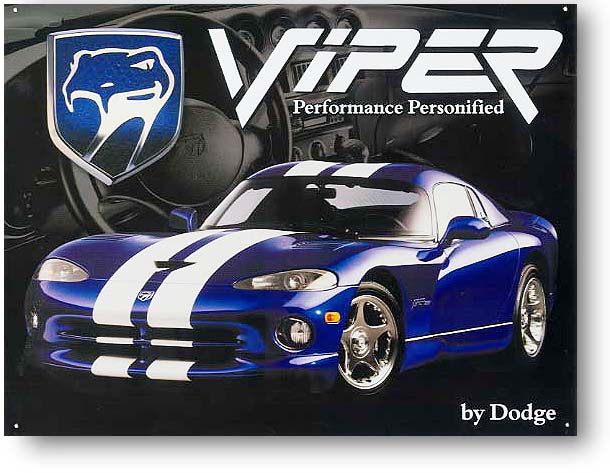 DODGE★ダッジヴァイパー★VIPER★アメリカンブリキ看板